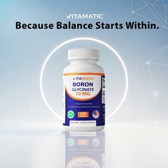 Vitamatic Chelated Boron (as Glycinate) 10mg – 240 Tablets