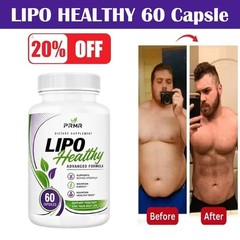 Lipo Healthy Advanced Weight Management PURE WEIGHT LOSS FAT BURNER Diet 60Pills