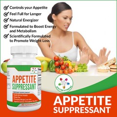 APPETITE SUPPRESSANT – Promotes Weight Loss and Appetite Control, 30 capsules,