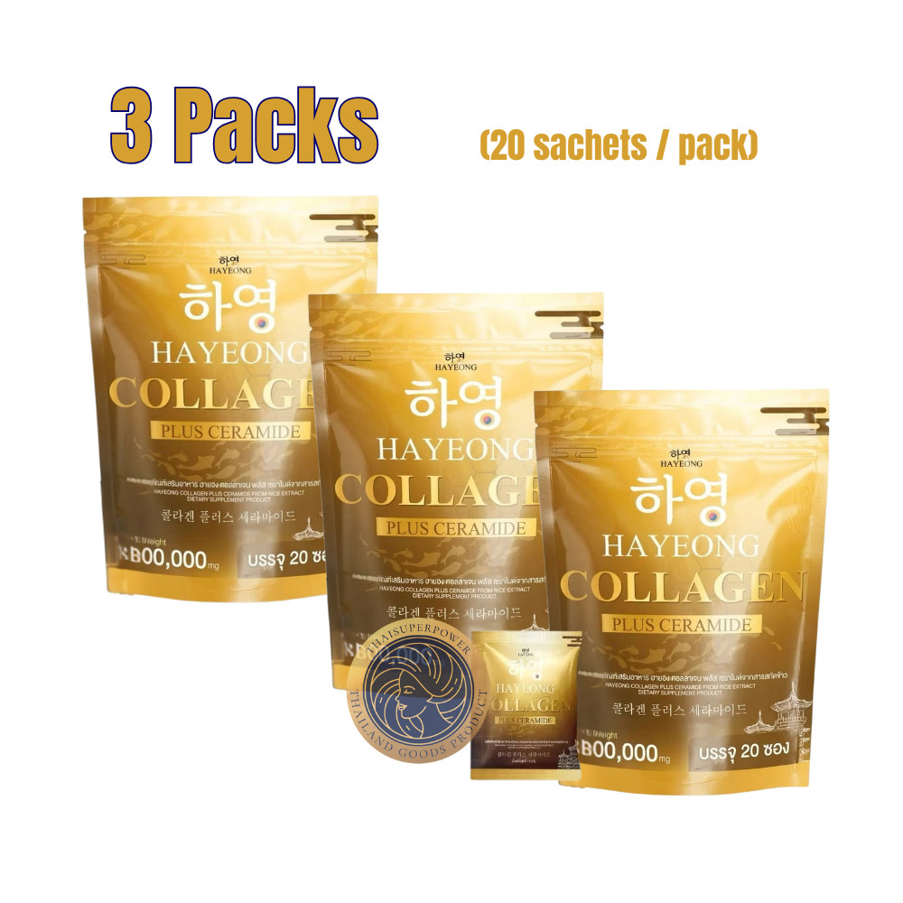 3x Hayeong Collagen Plus Ceramide Dietary Supplement Fair Skin Nourish Healthy