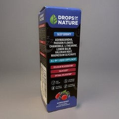 Magnesium Glycinate & Ashwagandha Liquid Drops with Valerian Root Chamomile 60ml