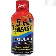 Portable Regular Strength Energy Shot – Berry Flavor, 1.93 oz Anytime Fuel
