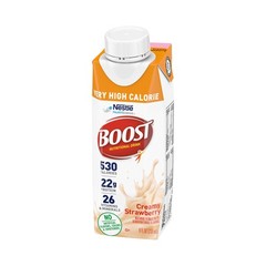 Nestle Boost Very High Calorie Complete Nutritional Drink Strawberry 8 oz 24 Ct