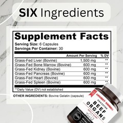 Grass Fed Liver & Organs Starter Pack – Nutrient-Rich Marrow for Health