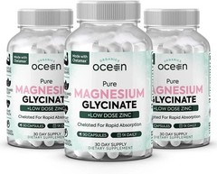 Organics Ocean organic Magnesium Glycinate Zinc Strength Chelated Original