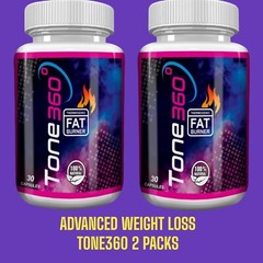 2 PACKS TONE360 ADVANCED WEIGHT LOSS 60 POWERFUL PILLS