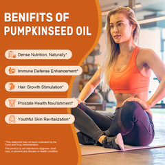 Saw Palmetto 3000mg 120 Caps and Pumpkin Gluten Free/No Soy/No Preservatives