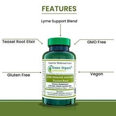 LYME Disease Support Teasel Roots, Knees, Ligaments,90 Vegan cap