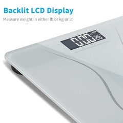 Digital Scale with 397 lb Capacity and Step On Technology for Weight Tracking