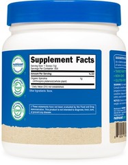 Nutricost Organic Spirulina Powder 454 Grams (1LB) – 1g Per Serving, 454 Serving