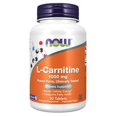 NOW FOODS L-Carnitine 1000 mg – 50 Tablets