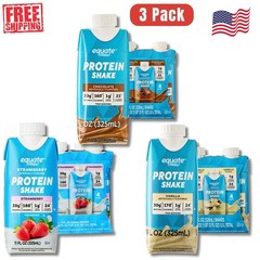 Equate High Performance Protein Shake, Variety Pack, 11 fl oz, 12 Ct Free Ship