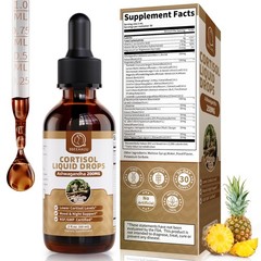 21-in-1 Cortisol Manager Reducer Liquid Drops, Support Night, Focus & Energy