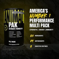 Animal Pak – Convenient Multivitamin for Men & Women Daily All-in-One 44 Count