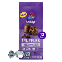 Endulge Milk chocolate Truffles low Sugar low carb Keto Friendly 12 Count…….