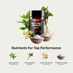 Nitric Oxide Booster L-Arginine Citrulline Muscle Pump Workout Support 60ct