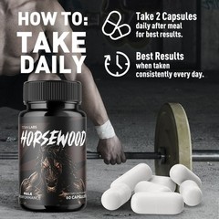 (1 Pack) Horsewood Advanced Male Health Support Formula Horse Wood 60 Capsules