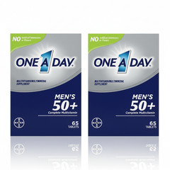 2PK One A Day Men’s 50+ Complete Multivitamin/mineral, 65 Tablets – 130 Total