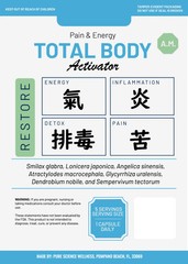 RESTORE Total Body Activator AM / PM – Pain/Energy/Digestion/ Immunity/Longevity