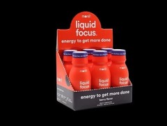 More Labs Liquid Focus, Nootropic Smart Drink 3.4 Fl Oz (Pack of 6), Berry