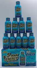 20 Total 5-Hr Energy Sugar Free Blue Raspberry XStrength, 1.93 Fl. Oz, 10/27+
