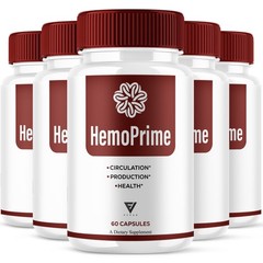 (5 Pack) HemoPrime Male Performance, Hemo Prime Support (300 Capsules)