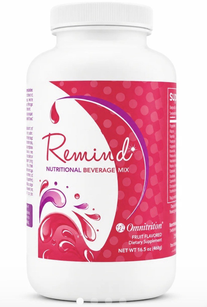 Omnitrition Remind Memory Support Vitamin Powder, Fruit Flavor 15.3 oz