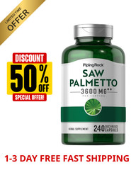 Saw Palmetto 3600 mg | 240 Capsules | Prostate Supplement | by Piping Rock