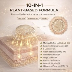 10-in-1 Moringa Berberine Weight Loss Patch Nano Microneedle Slimming 7pcs
