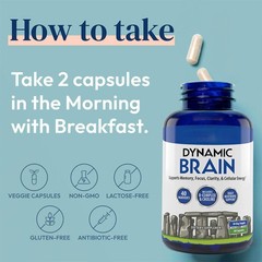 Brain Dynamic Vitamin – Focus, Memory & Clarity Support, 60 Capsules *1-3