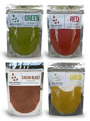 MAXX Organics Total Wellness 4pack GREEN GOLD RED CACAO SUPERFOODS Comp Organifi