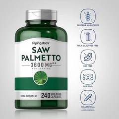 Saw Palmetto 3600 mg | 240 Capsules | Prostate Supplement | by Piping Rock