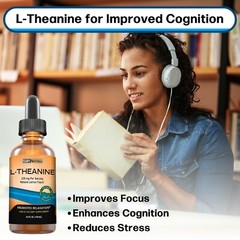 MAX ABSORPTION Liquid L-Theanine 225 mg Per Serving 4 fl oz 60 Servings Vegan