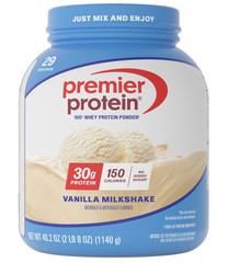 Premier Protein Powder, Vanilla Milkshake, 40.2 oz, 29 Servings