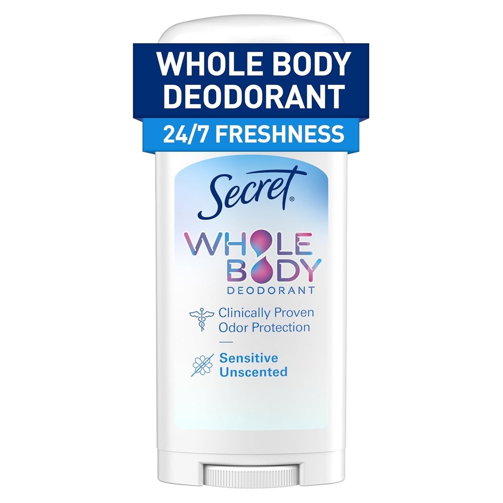 Secret Whole Body Deodorant Stick for Women, Naturally 2.4 Ounce (Pack of 1)