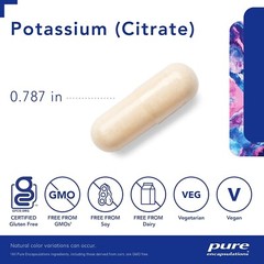 Pure Encapsulations Potassium Citrate 180 Capsules Supports Electrolyte Balance