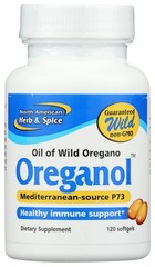 North American Herb & Spice Oreganol P73 Oil of Wild Oregano 120 Softgels