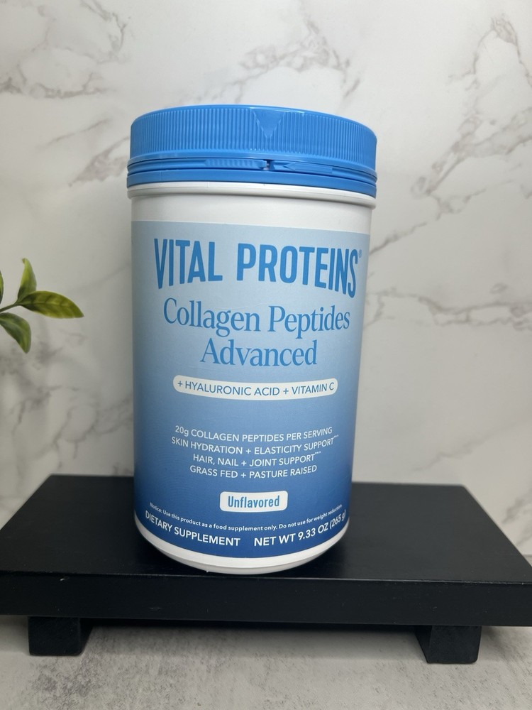 Vital Proteins Collagen Peptides Advanced Unflavored 9.33 oz Exp 06/2027