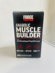 Anabolic Muscle Builder With AI-Developed PeptiStrong, 150 Vegetable Capsules