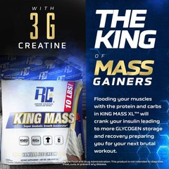 Ronnie Coleman Signature Series King Mass XL Mass Gainer Protein Powder – Van…