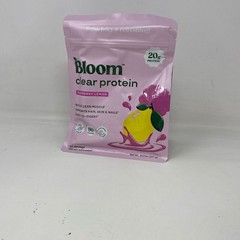 Bloom Clear Protein Raspberry Lemon 10 Servings 9.07oz 20g Protein