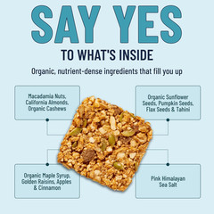 YES Nut Bars – Apple Cinnamon – Soft Chewy Healthy Snack Bars Made with Organic