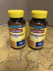 2 Pack Nature Made Melatonin 3 mg 240 Tabs Expiration Oct 2026 480 tablets total