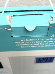 Conair Digital Glass Metallic Silver LCD Weight Watchers scale 400lbs WW514Z