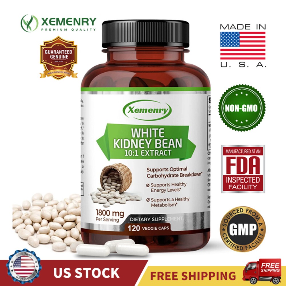White Kidney Bean Extract – Carb Blocker Weight Loss Fat Burner Appetite Control
