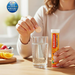 Vitamin C + Zinc, Effervescent Tablets 20 Count (Pack of 1), Orange