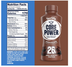 Core Power Protein Shake Chocolate 26g 14oz 12 Pack