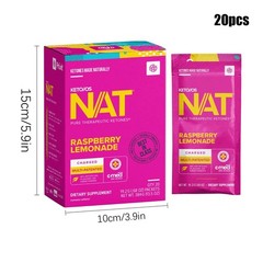 PRUVIT Keto OS NAT Raspberry Lemonade Charged 20 Pack Sealed New