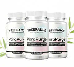 FreeRange ParaPurge Advanced Parasite Cleanser Para Purge 60 Capsules 3 Pack