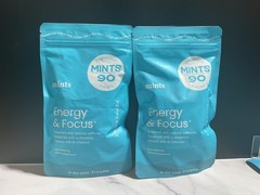 2X Energy & Focus Mints containing L-theanine, B-12, & Caffeine 180 Pcs Brain